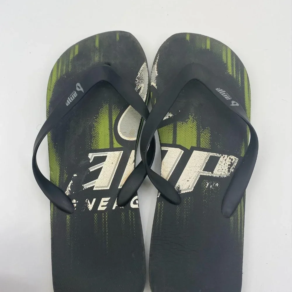 MENS‎ AMP ENERGY BLACK THONG FLIP FLOPS
